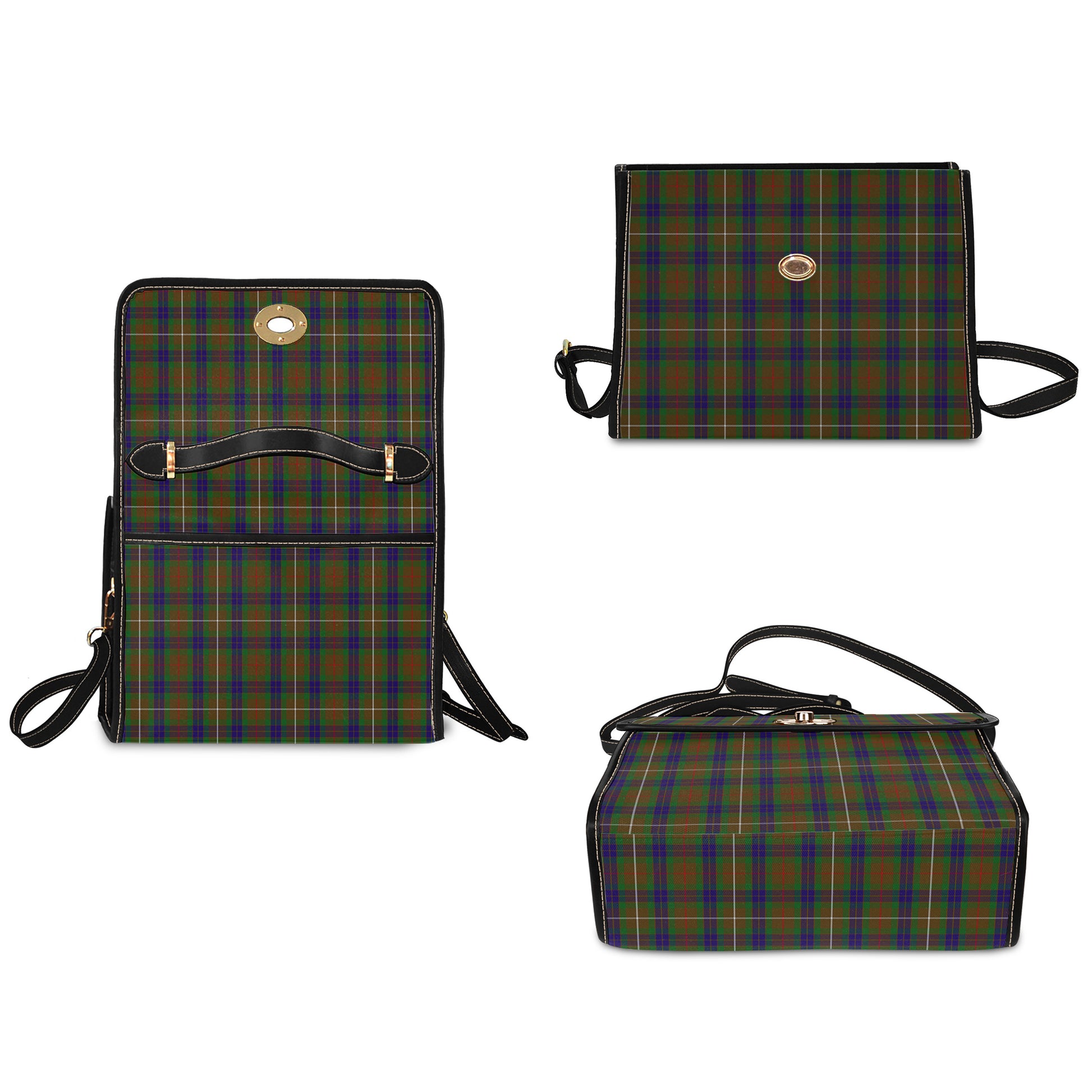 fraser-hunting-tartan-leather-strap-waterproof-canvas-bag