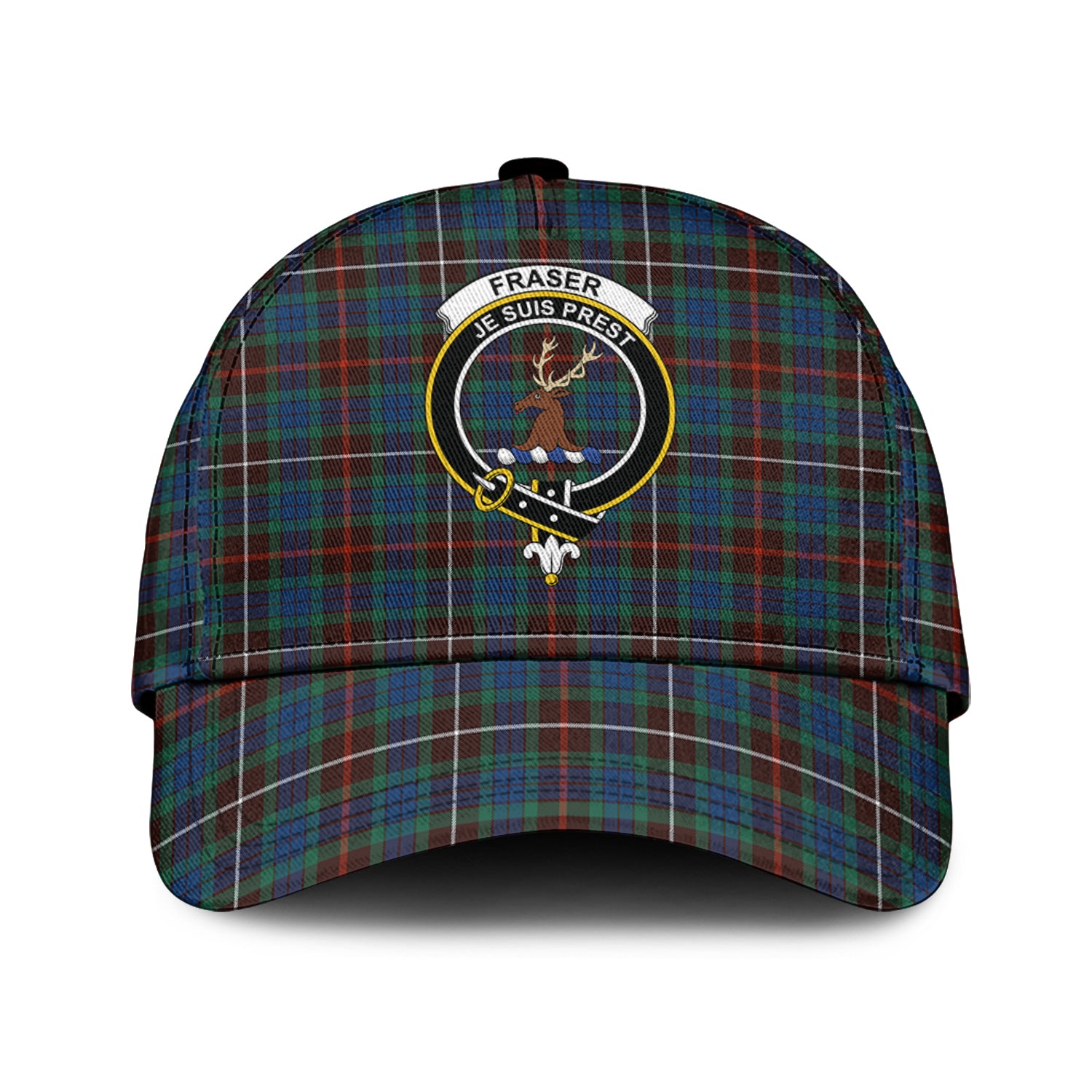 Fraser Hunting Ancient Tartan Classic Cap with Family Crest Classic Cap Universal Fit - Tartan Vibes Clothing