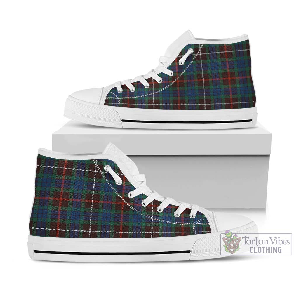 Tartan Vibes Clothing Fraser Hunting Ancient Tartan High Top Shoes