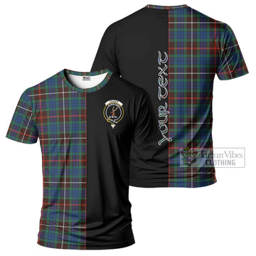 Fraser Hunting Ancient Tartan T-Shirt with Family Crest and Half Of Me Style