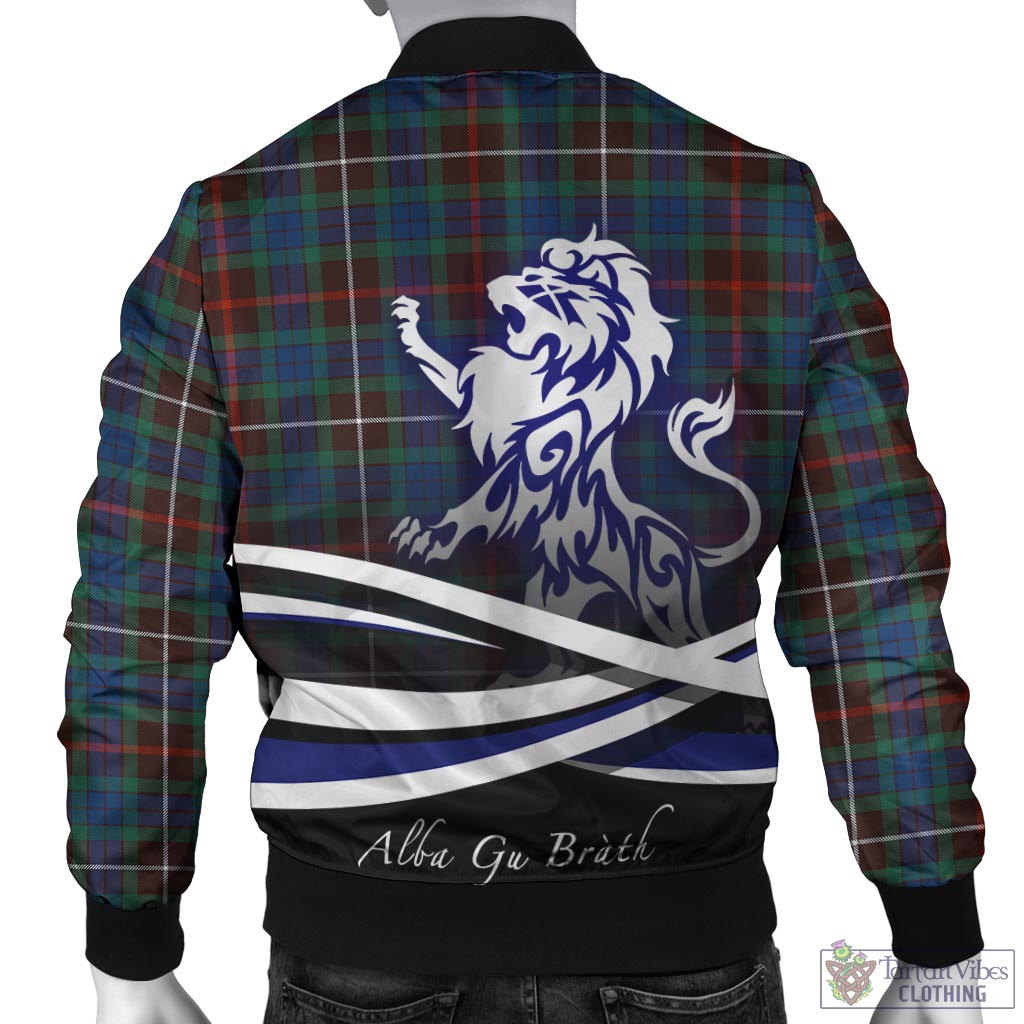 Tartan Vibes Clothing Fraser Hunting Ancient Tartan Bomber Jacket with Alba Gu Brath Regal Lion Emblem