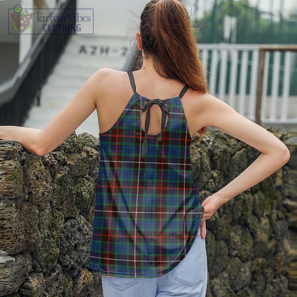 Tartan Vibes Clothing Fraser Hunting Ancient Tartan Loose Halter Neck Camisole