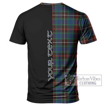 Fraser Hunting Ancient Tartan T-Shirt with Family Crest and Half Of Me Style