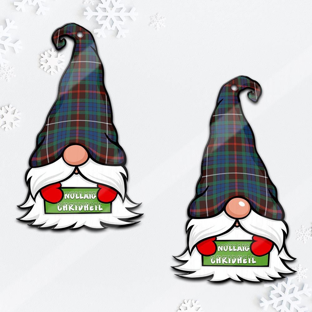 Fraser Hunting Ancient Gnome Christmas Ornament with His Tartan Christmas Hat - Tartan Vibes Clothing