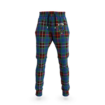 Fraser Hunting Ancient Tartan Joggers Pants with Family Crest