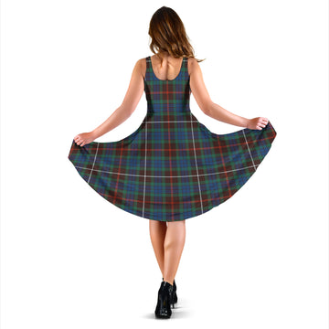 Fraser Hunting Ancient Tartan Sleeveless Midi Womens Dress