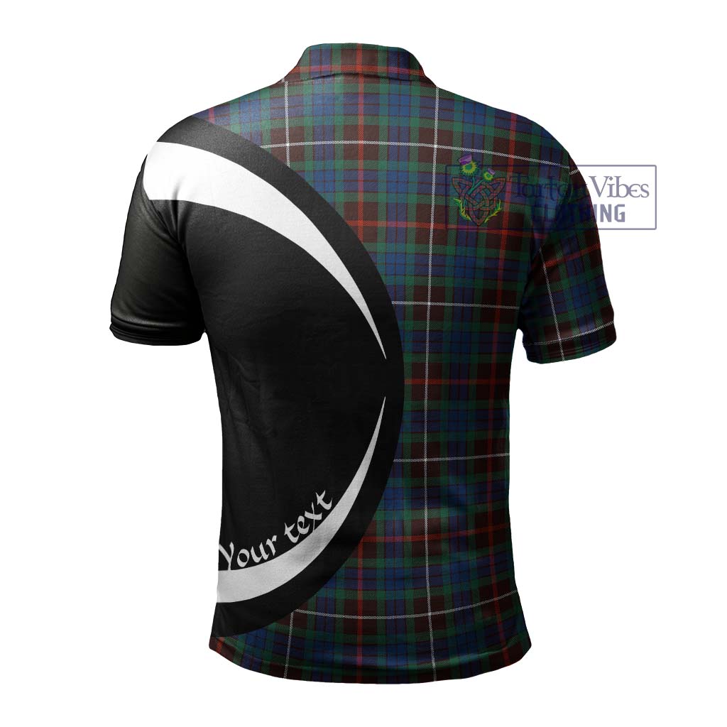 Fraser Hunting Ancient Tartan Men's Polo Shirt with Family Crest Circle Style - Tartan Vibes Clothing