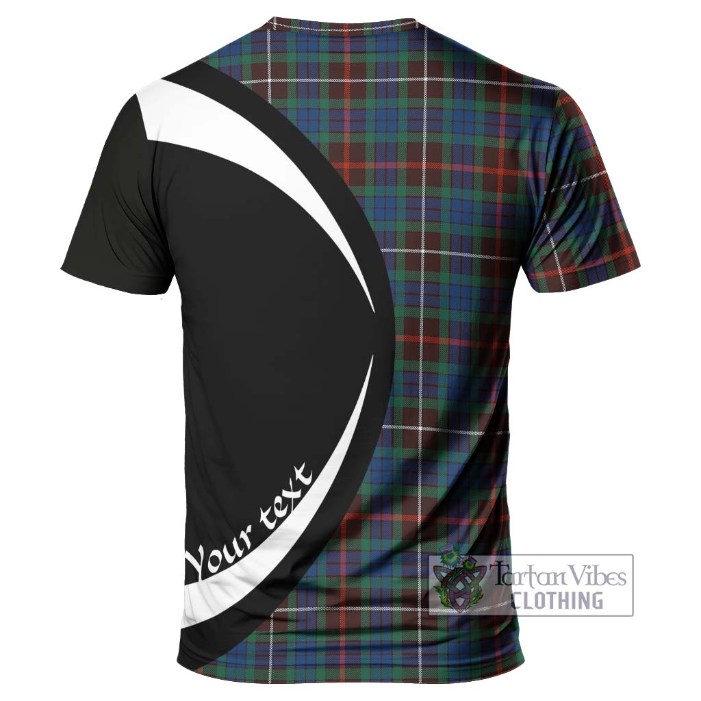 Tartan Vibes Clothing Fraser Hunting Ancient Tartan T-Shirt with Family Crest Circle Style