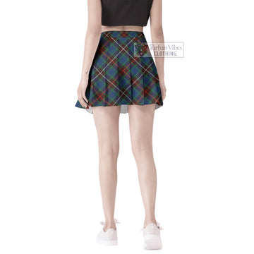 Fraser Hunting Ancient Tartan Women's Plated Mini Skirt