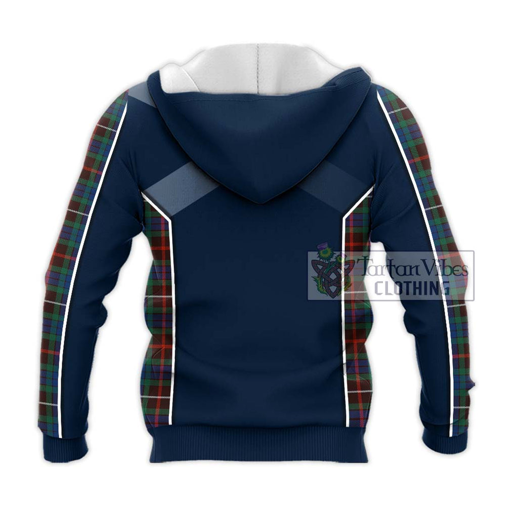 Fraser Hunting Ancient Tartan Knitted Hoodie with Family Crest and Lion Rampant Vibes Sport Style - Tartan Vibes Clothing