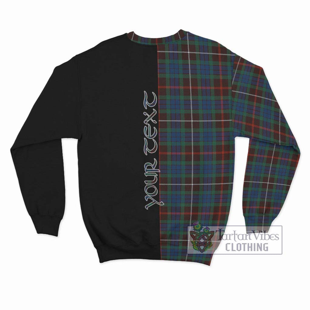 Fraser Hunting Ancient Tartan Sweatshirt with Family Crest and Half Of Me Style - Tartanvibesclothing Shop