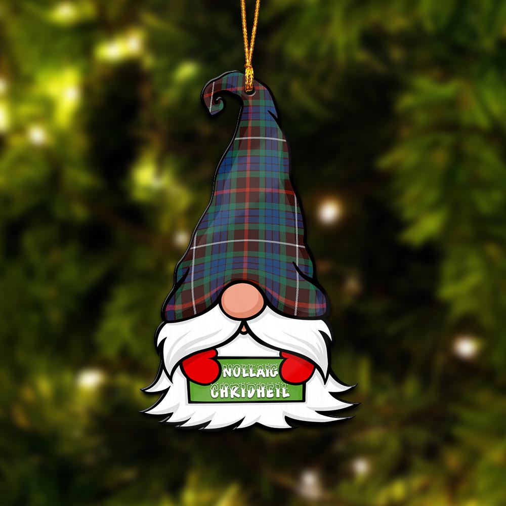 Fraser Hunting Ancient Gnome Christmas Ornament with His Tartan Christmas Hat - Tartan Vibes Clothing