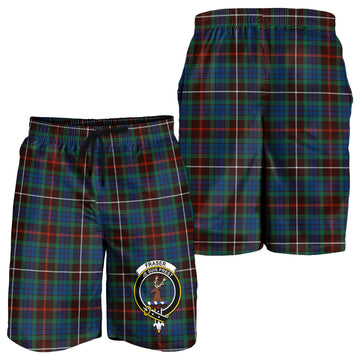 Fraser Hunting Ancient Tartan Mens Shorts with Family Crest