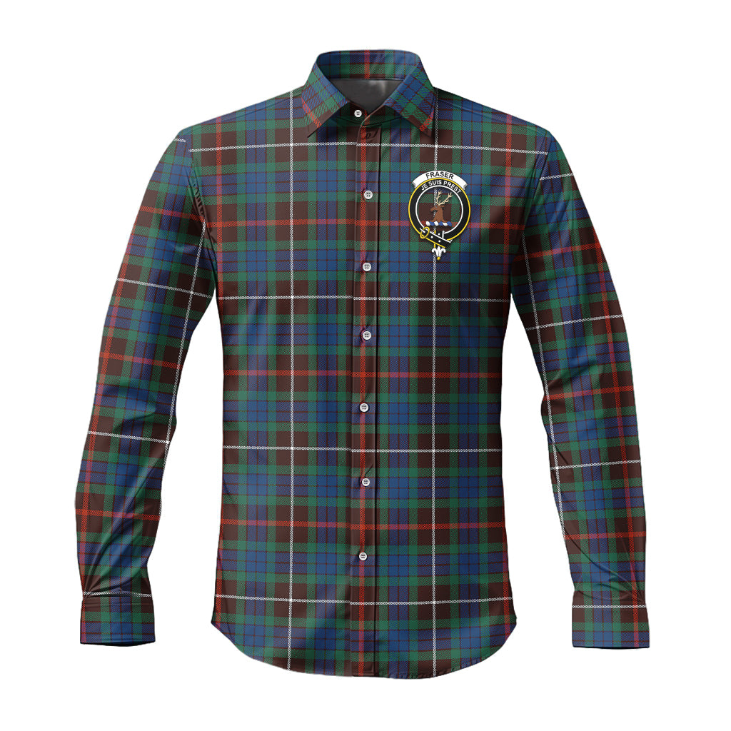 fraser-hunting-ancient-tartan-long-sleeve-button-up-shirt-with-family-crest