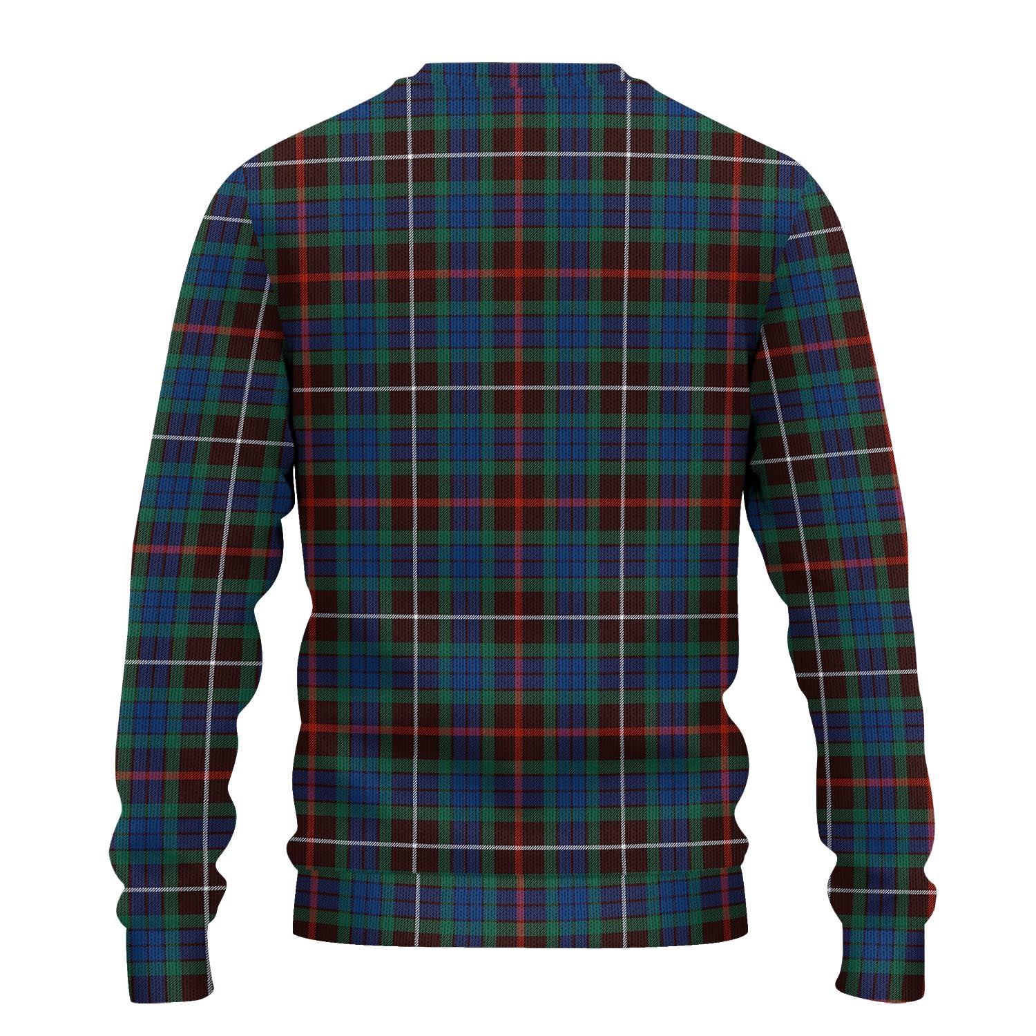 Fraser Hunting Ancient Tartan Knitted Sweater with Family Crest - Tartanvibesclothing