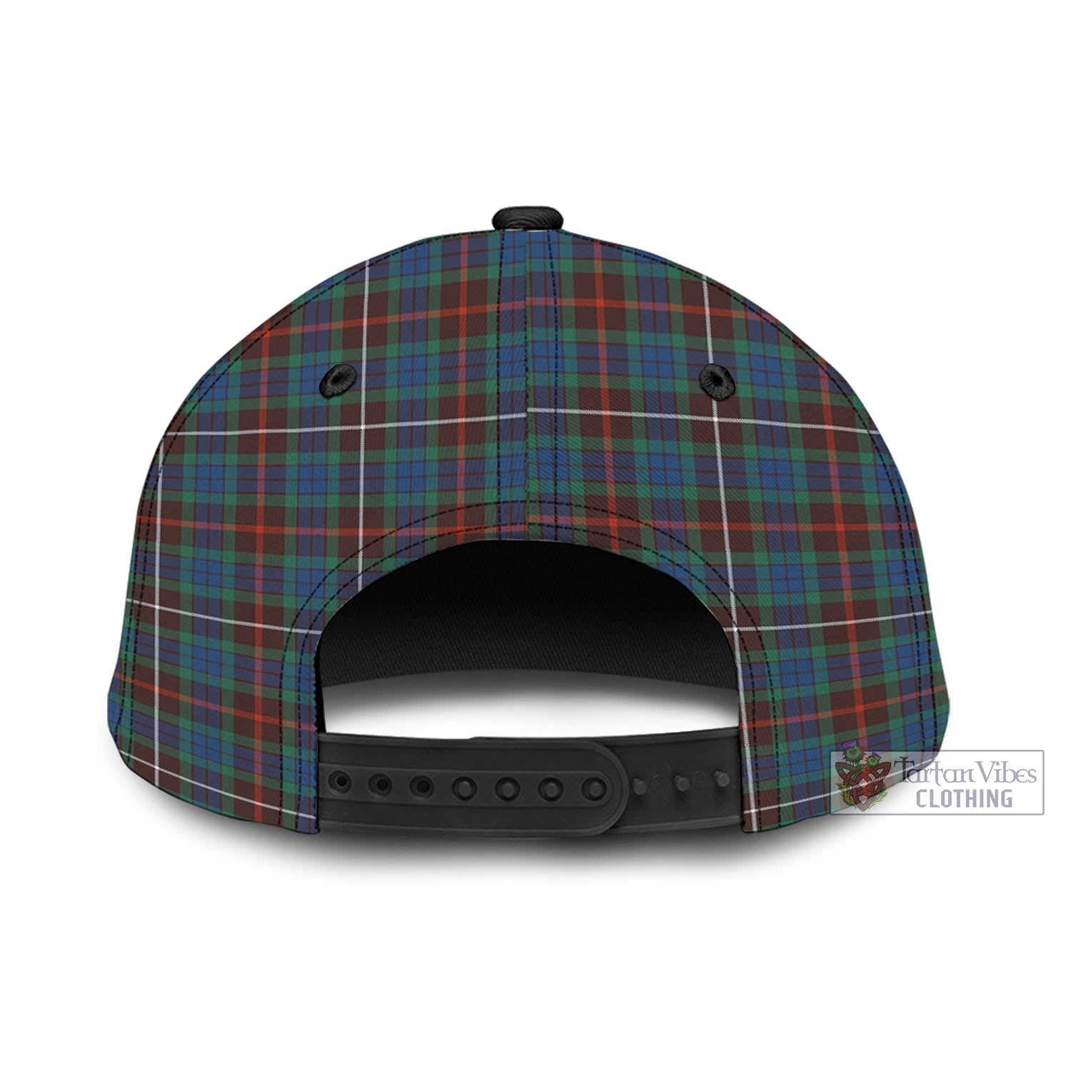 Tartan Vibes Clothing Fraser Hunting Ancient Tartan Classic Cap with Family Crest In Me Style