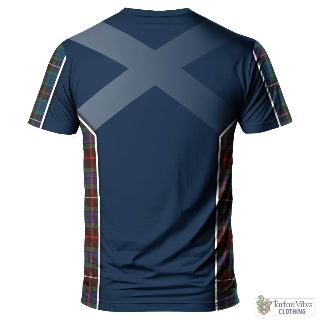 Tartan Vibes Clothing Fraser Hunting Ancient Tartan T-Shirt with Family Crest and Scottish Thistle Vibes Sport Style