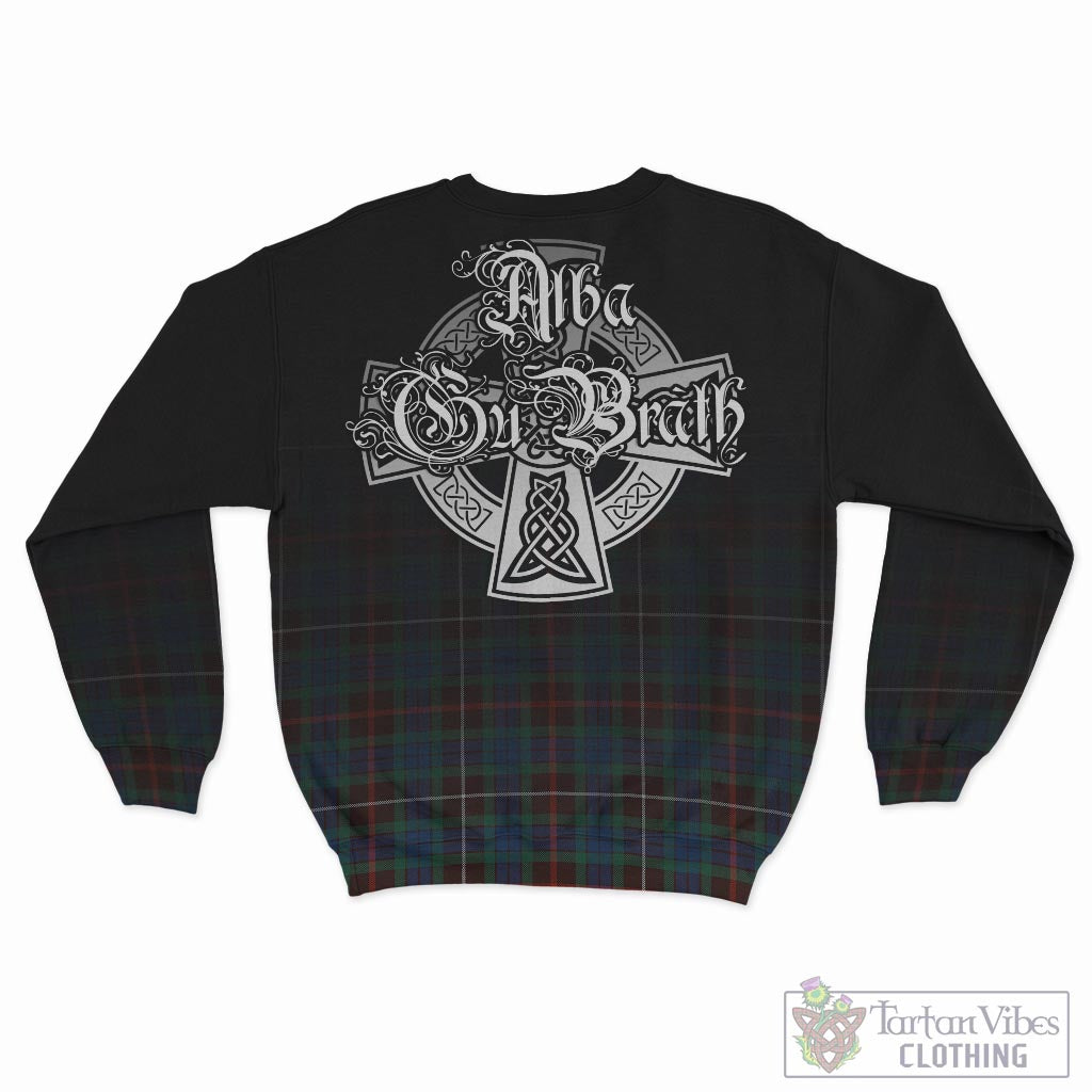 Tartan Vibes Clothing Fraser Hunting Ancient Tartan Sweatshirt Featuring Alba Gu Brath Family Crest Celtic Inspired