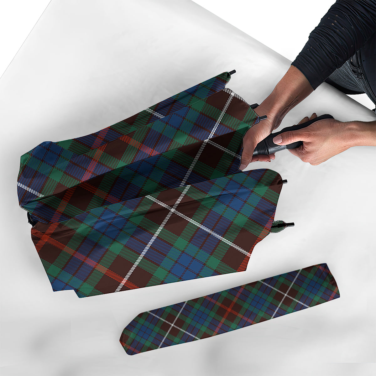 Fraser Hunting Ancient Tartan Umbrella - Tartanvibesclothing