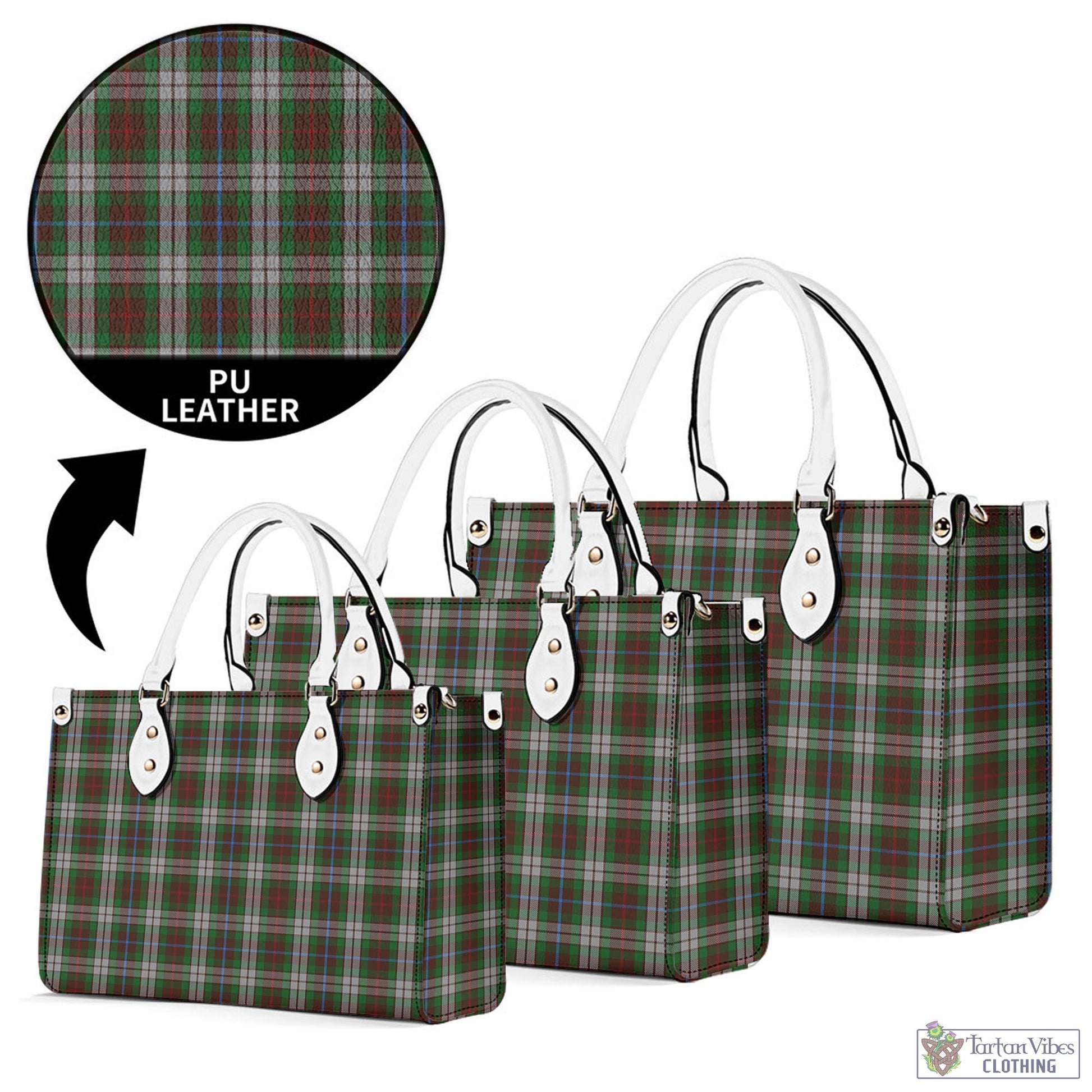 Tartan Vibes Clothing Fraser Hunting Dress Tartan Luxury Leather Handbags