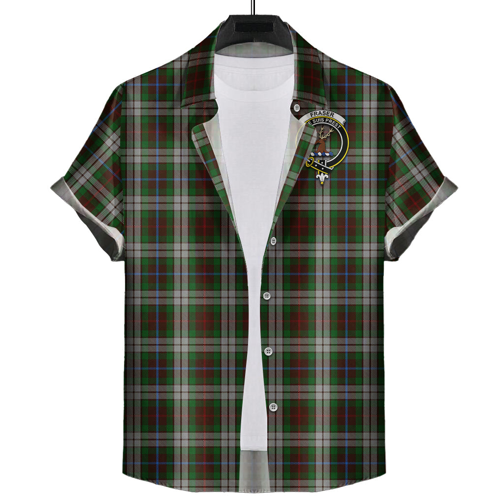 fraser-hunting-dress-tartan-short-sleeve-button-down-shirt-with-family-crest