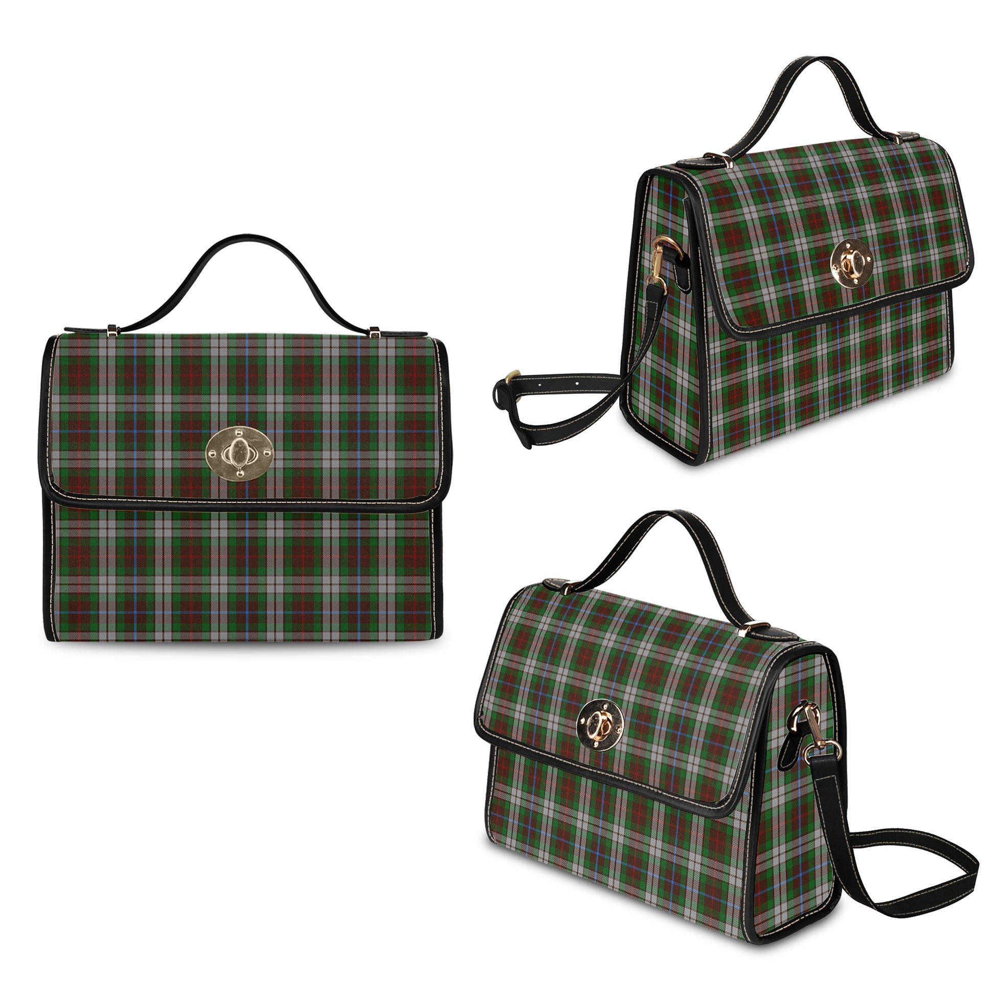 fraser-hunting-dress-tartan-leather-strap-waterproof-canvas-bag