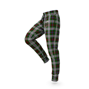 Fraser Hunting Dress Tartan Joggers Pants with Family Crest