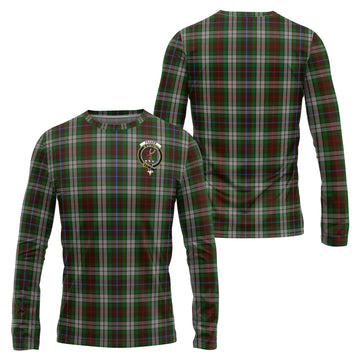 Fraser Hunting Dress Tartan Long Sleeve T-Shirt with Family Crest