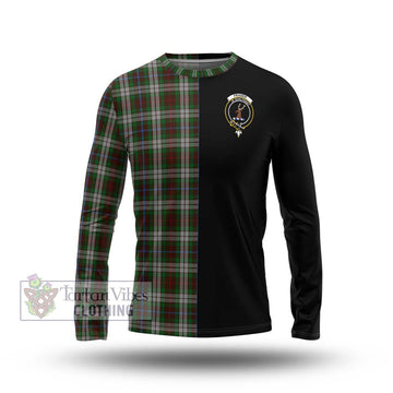 Fraser Hunting Dress Tartan Long Sleeve T-Shirt with Family Crest and Half Of Me Style