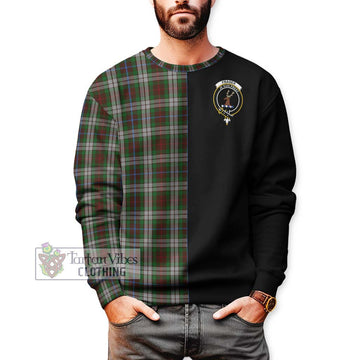 Fraser Hunting Dress Tartan Sweatshirt with Family Crest and Half Of Me Style