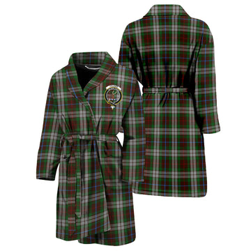 Fraser Hunting Dress Tartan Bathrobe with Family Crest