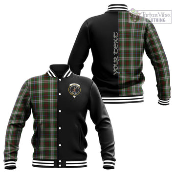 Fraser Hunting Dress Tartan Baseball Jacket with Family Crest and Half Of Me Style