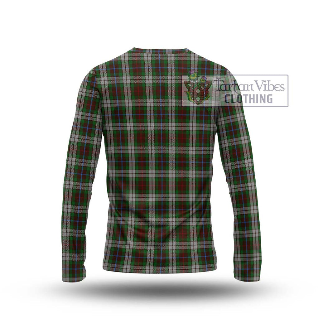 Fraser Hunting Dress Tartan Long Sleeve T-Shirt with Family Crest DNA In Me Style - Tartanvibesclothing Shop