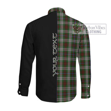 Fraser Hunting Dress Tartan Long Sleeve Button Shirt with Family Crest and Half Of Me Style