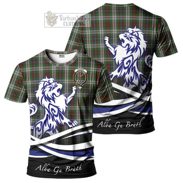 Fraser Hunting Dress Tartan Cotton T-shirt with Alba Gu Brath Regal Lion Emblem