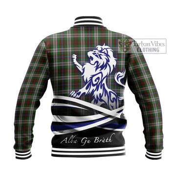 Fraser Hunting Dress Tartan Baseball Jacket with Alba Gu Brath Regal Lion Emblem