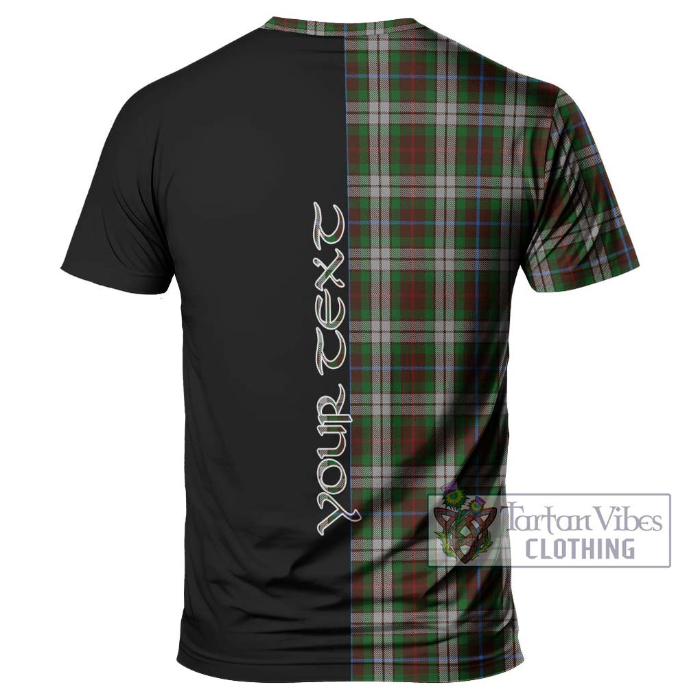 Fraser Hunting Dress Tartan T-Shirt with Family Crest and Half Of Me Style - Tartanvibesclothing Shop