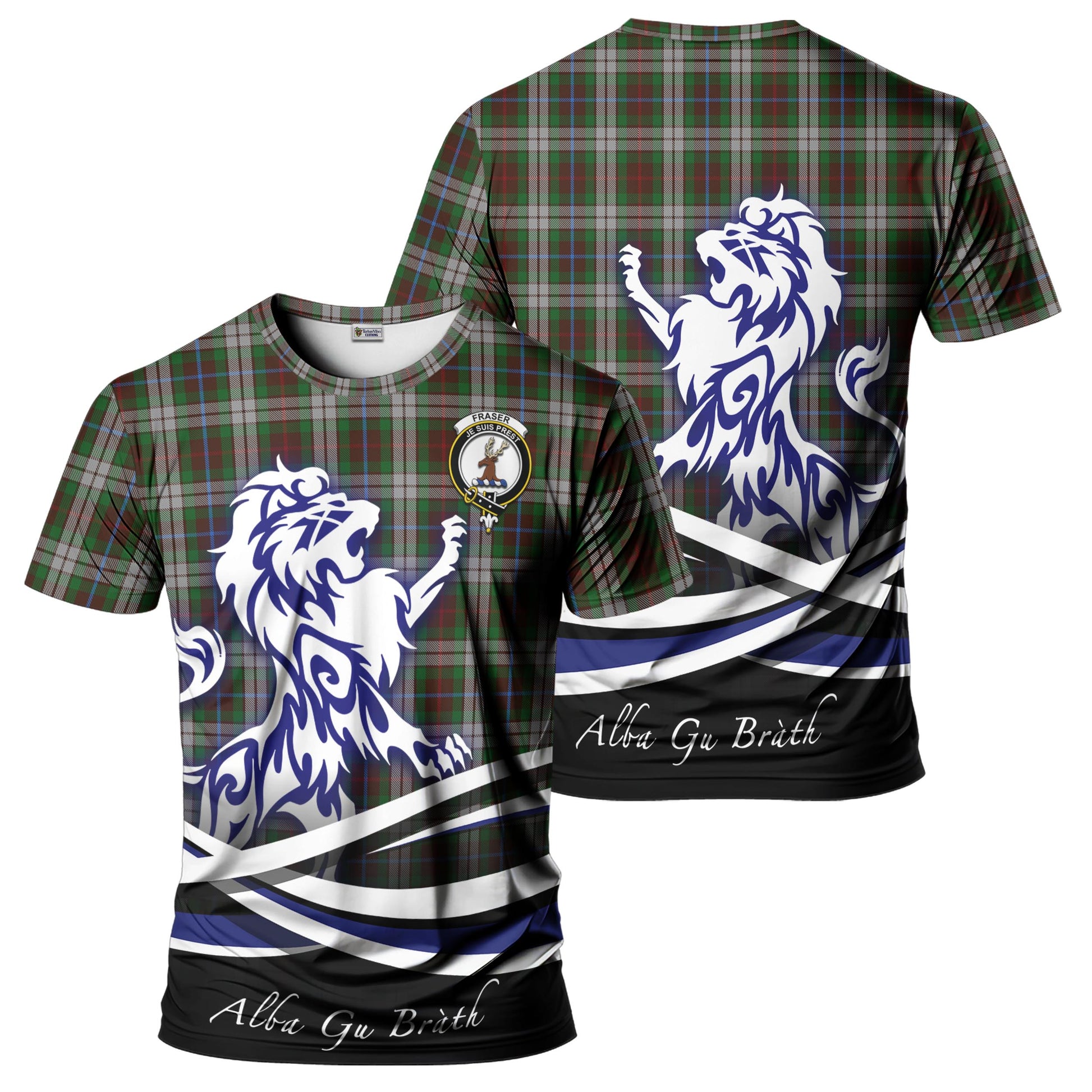 fraser-hunting-dress-tartan-t-shirt-with-alba-gu-brath-regal-lion-emblem