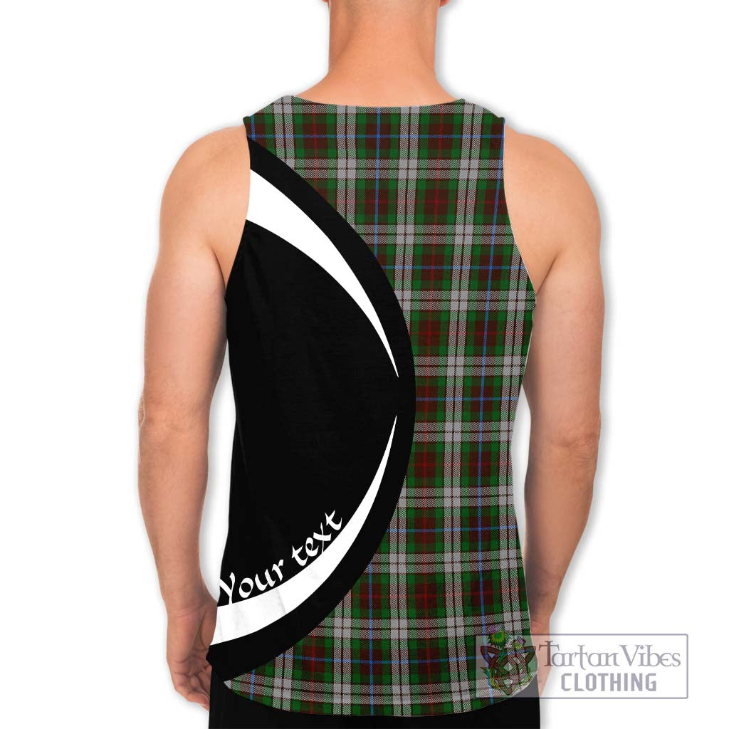 Fraser Hunting Dress Tartan Men's Tank Top with Family Crest Circle Style - Tartan Vibes Clothing