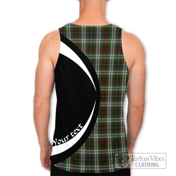 Fraser Hunting Dress Tartan Men's Tank Top with Family Crest Circle Style