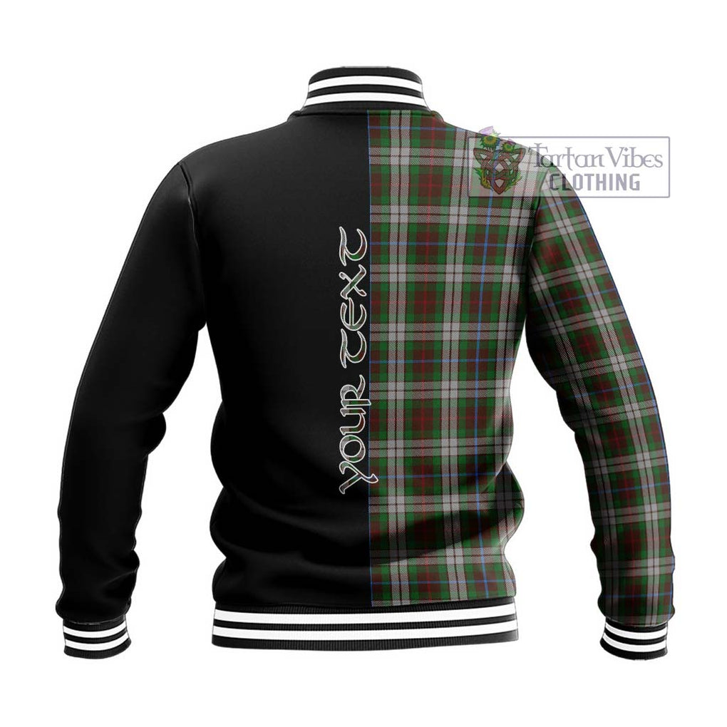 Fraser Hunting Dress Tartan Baseball Jacket with Family Crest and Half Of Me Style - Tartanvibesclothing Shop