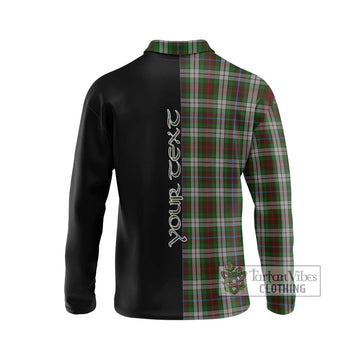 Fraser Hunting Dress Tartan Long Sleeve Polo Shirt with Family Crest and Half Of Me Style