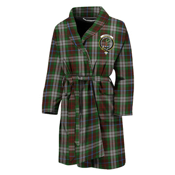 Fraser Hunting Dress Tartan Bathrobe with Family Crest