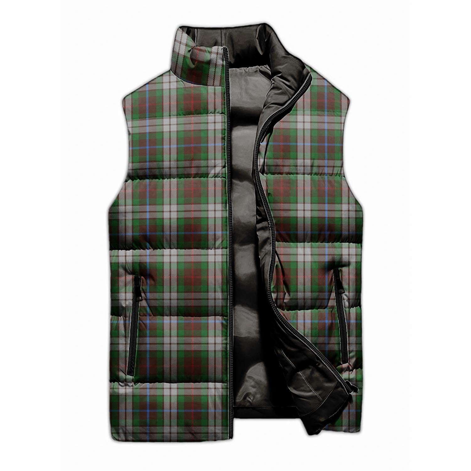 Fraser Hunting Dress Tartan Sleeveless Puffer Jacket - Tartanvibesclothing