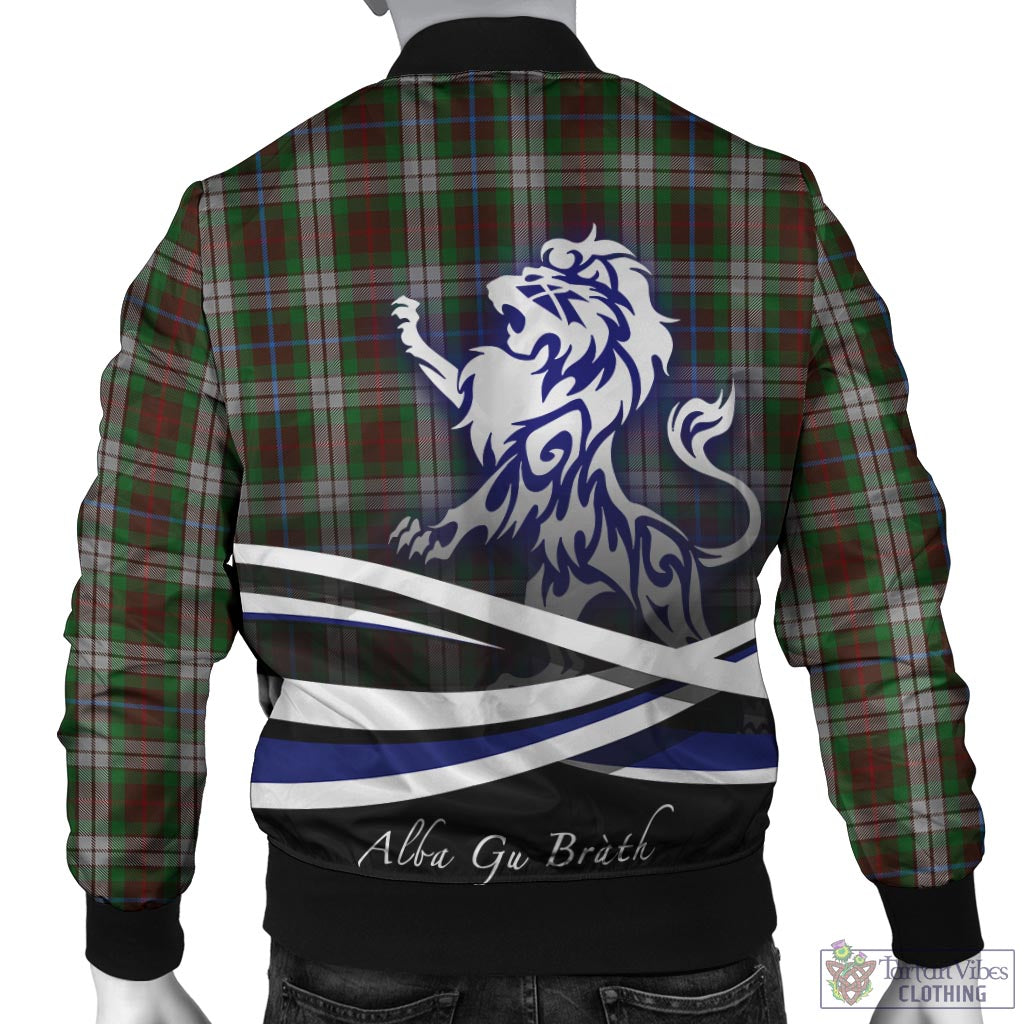 Tartan Vibes Clothing Fraser Hunting Dress Tartan Bomber Jacket with Alba Gu Brath Regal Lion Emblem