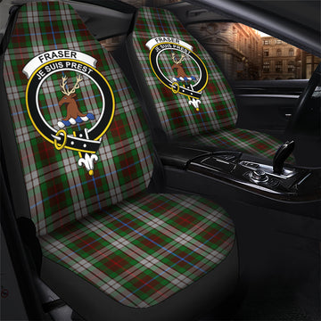 Fraser Hunting Dress Tartan Car Seat Cover with Family Crest