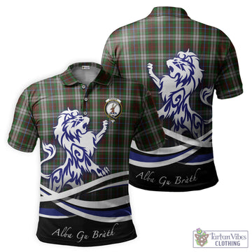 Fraser Hunting Dress Tartan Polo Shirt with Alba Gu Brath Regal Lion Emblem