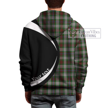 Fraser Hunting Dress Tartan Hoodie with Family Crest Circle Style