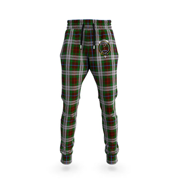 Fraser Hunting Dress Tartan Joggers Pants with Family Crest