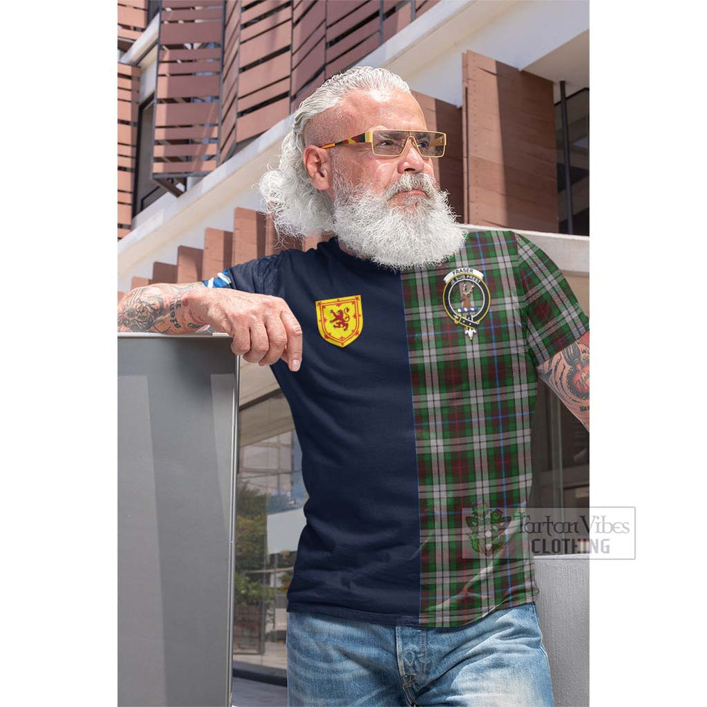 Tartan Vibes Clothing Fraser Hunting Dress Tartan Cotton T-shirt with Scottish Lion Royal Arm Half Style